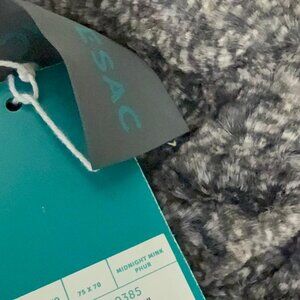 Lovesac Room for Two Footsac Blanket: Midnight Mink Phur